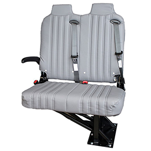 Two Occupant Freedman Fold Away Seat with Adapter Plate